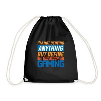 Ne rien nier mais définir trop de jeux 6 - Sac de sport léger - noir - Devant