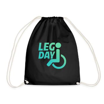 Leg Day Fauteuil roulant handicapé 22 - Sac de sport léger - noir - Devant