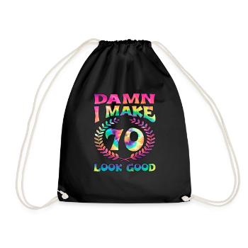Bon sang, je fais 70 bien paraître - Sac de sport léger - noir - Devant