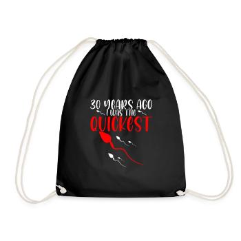 Il y a 30 ans, j’étais le plus rapide 2 - Sac de sport léger - noir - Devant