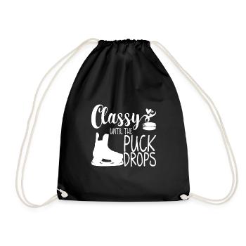 Classy Until The Puck Drops 3 - Turnbeutel - Schwarz - Vorne