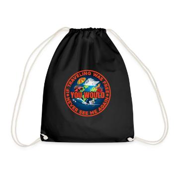 Si voyager était gratuit, je ne me reverrais jamais - Sac de sport léger - noir - Devant