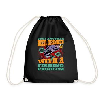 Juste un autre buveur de bière avec un problème de pêche 2 - Sac de sport léger - noir - Devant