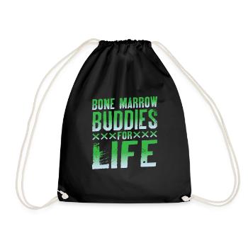 Bone Marrow Buddies For Life 9 - Drawstring Bag - black - Front