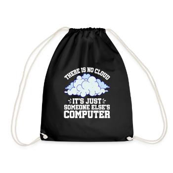 There Is No Cloud 10 - Turnbeutel - Schwarz - Vorne