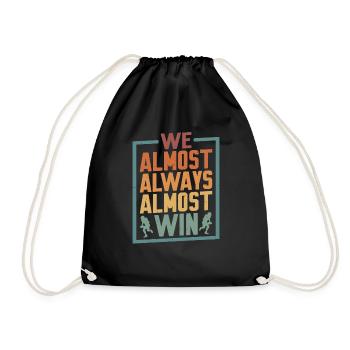 Nous gagnons presque toujours 4 - Sac de sport léger - noir - Devant