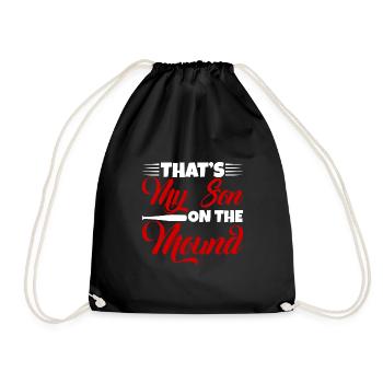 C’est mon fils sur le monticule 4 - Sac de sport léger - noir - Devant