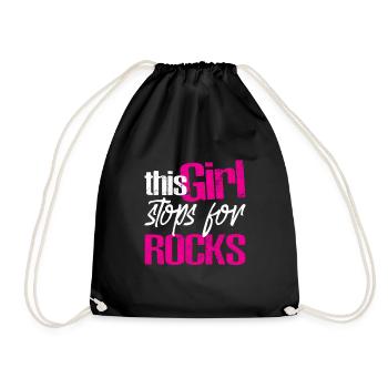 Cette fille s’arrête pour Rocks 4 - Sac de sport léger - noir - Devant