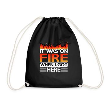 Il était en feu quand je suis arrivé ici 5 - Sac de sport léger - noir - Devant