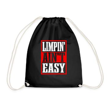Limpin' Ain't Easy 21 - Turnbeutel - Schwarz - Vorne