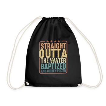 Straight Outta The Water, baptisé 18 - Sac de sport léger - noir - Devant