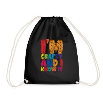I'm Crafty And I Know It 3 - Turnbeutel - Schwarz - Vorne