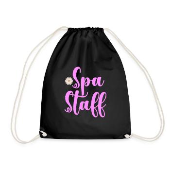 Spa Staff 4 - Drawstring Bag - black - Front