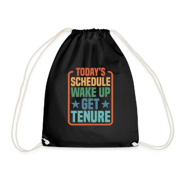 Horaire d’aujourd’hui, réveil, titularisation - Sac de sport léger - noir - Devant