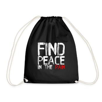 Trouver la paix dans la douleur 4 - Sac de sport léger - noir - Devant