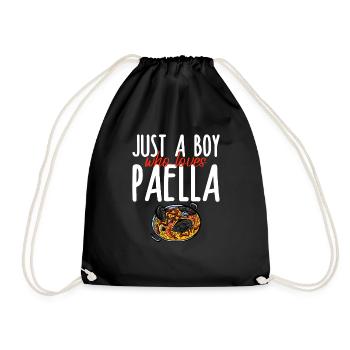 Juste un garçon qui aime la paella 4 - Sac de sport léger - noir - Devant