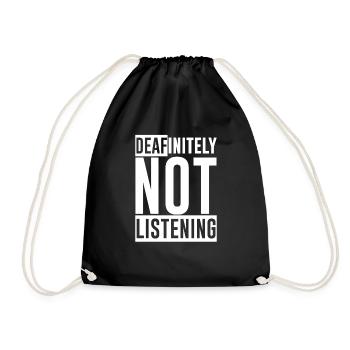 Ne pas écouter définitivement 2 - Sac de sport léger - noir - Devant