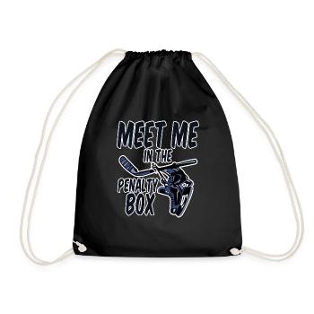 Meet Me In The Penalty Box 2 - Turnbeutel - Schwarz - Vorne
