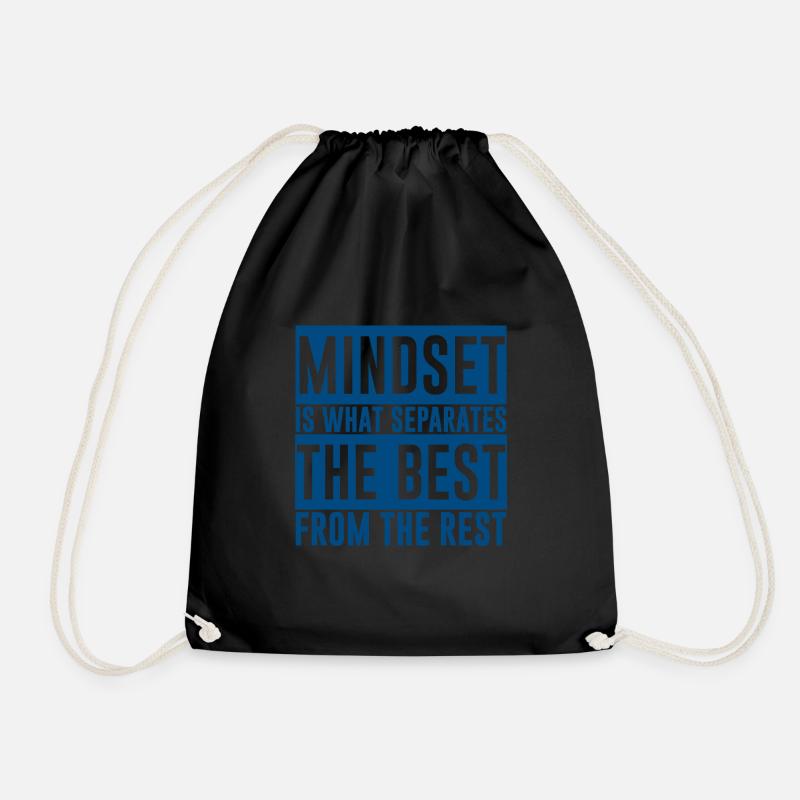 Mindset Is What Separates The Best From The Rest 4 - Turnbeutel - Schwarz