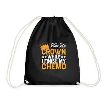 Tenez ma couronne pendant que je termine ma chimio 43 - Sac de sport léger - noir - Devant