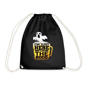 Je suis juste là pour les huées - Sac de sport léger - noir - Devant