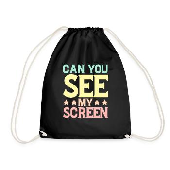 Pouvez-vous voir mon écran 5 - Sac de sport léger - noir - Devant