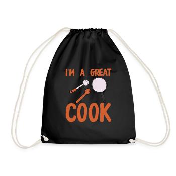 I'm A Great Cook 4 - Turnbeutel - Schwarz - Vorne