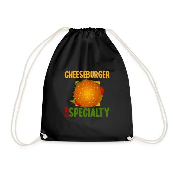 Le cheeseburger est ma spécialité 2 - Sac de sport léger - noir - Devant