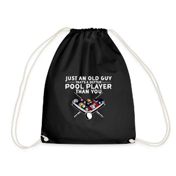 Un vieil homme qui est un meilleur joueur de billard que toi 4 - Sac de sport léger - noir - Devant