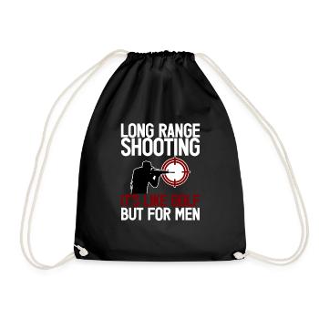 Le tir à longue distance, c’est comme le golf mais pour les hommes 2 - Sac de sport léger - noir - Devant