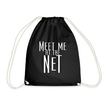 Rencontrez-moi sur le Net - Sac de sport léger - noir - Devant
