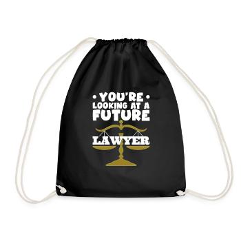 You're Looking At A Future Lawyer 4 - Turnbeutel - Schwarz - Vorne