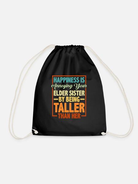 Happiness Is Annoying Your Elder Sister 2 - Turnbeutel - Schwarz