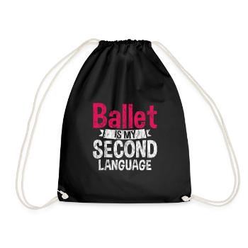 Le ballet est ma deuxième langue 3 - Sac de sport léger - noir - Devant