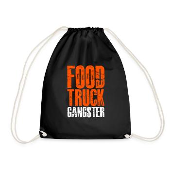 Food Truck Gangster - Turnbeutel - Schwarz - Vorne