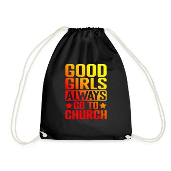 Les bonnes filles vont toujours à l’église 5 - Sac de sport léger - noir - Devant