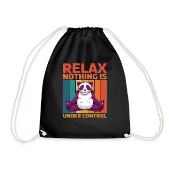 Relax, Nothing Is Under Control 20 - Drawstring Bag - black - Front