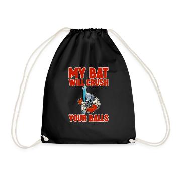 Ma chauve-souris écrasera vos balles 2 - Sac de sport léger - noir - Devant