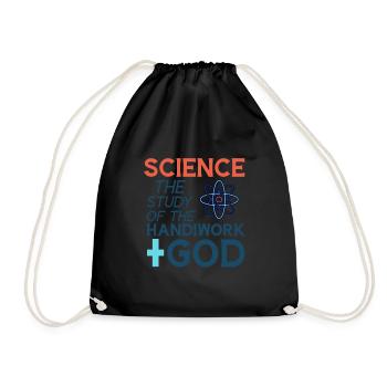 Science, The Study Of The Handiwork Of God 3 - Drawstring Bag - black - Front