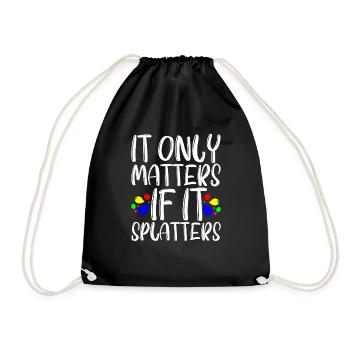 Ce n’est important que s’il éclabousse - Sac de sport léger - noir - Devant