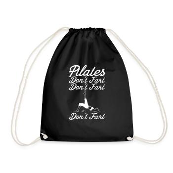 Pilates Don't Fart Don't Fart Don't Fart 4 - Turnbeutel - Schwarz - Vorne