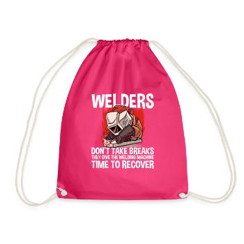 Les soudeurs ne prennent pas de pauses 4 - Sac de sport léger - fuchsia - Devant