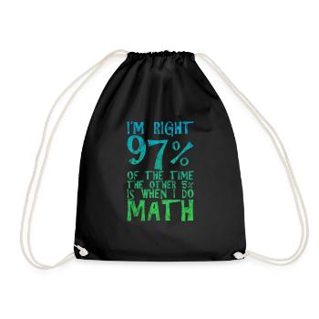 J’ai raison 97% du temps, les 5% restants 3 - Sac de sport léger - noir - Devant