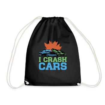 I Crash Cars 6 - Turnbeutel - Schwarz - Vorne