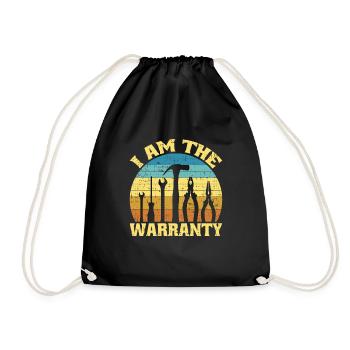 I Am The Warranty 11 - Drawstring Bag - black - Front
