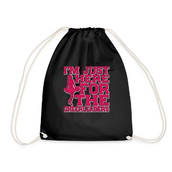 I'm Just Here For The Cheerleaders 9 - Turnbeutel - Schwarz - Vorne