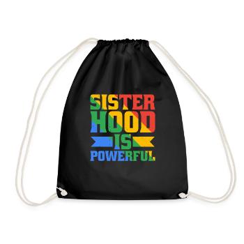 Sisterhood Is Powerful 28 - Drawstring Bag - black - Front
