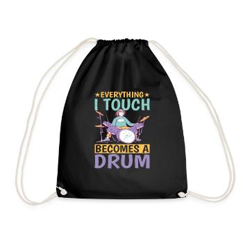 Tout ce que je touche devient un tambour 8 - Sac de sport léger - noir - Devant