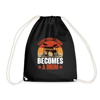 Tout ce que je touche devient un tambour 9 - Sac de sport léger - noir - Devant