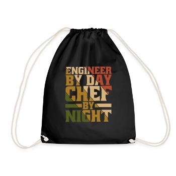 Ingénieur le jour, Chef le soir 9 - Sac de sport léger - noir - Devant